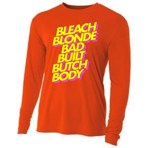 Bleach Blonde Bad Built Butch Body Anti Maga Cooling Performance Long Sleeve Crew