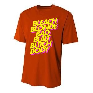 Bleach Blonde Bad Built Butch Body Anti Maga Performance Sprint T-Shirt