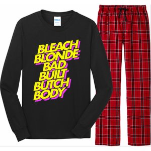 Bleach Blonde Bad Built Butch Body Anti Maga Long Sleeve Pajama Set