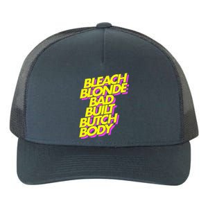 Bleach Blonde Bad Built Butch Body Anti Maga Yupoong Adult 5-Panel Trucker Hat