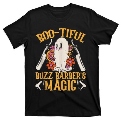 Bootiful Buzz BarberS Magic Scary Barber Funny Halloween T-Shirt