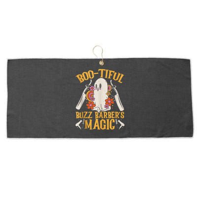 Bootiful Buzz BarberS Magic Scary Barber Funny Halloween Large Microfiber Waffle Golf Towel