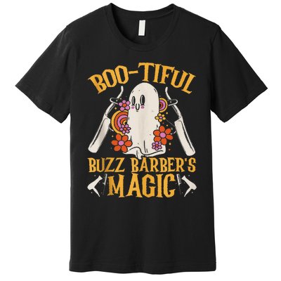 Bootiful Buzz BarberS Magic Scary Barber Funny Halloween Premium T-Shirt