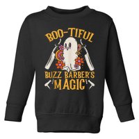 Bootiful Buzz BarberS Magic Scary Barber Funny Halloween Toddler Sweatshirt