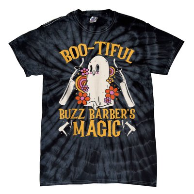 Bootiful Buzz BarberS Magic Scary Barber Funny Halloween Tie-Dye T-Shirt