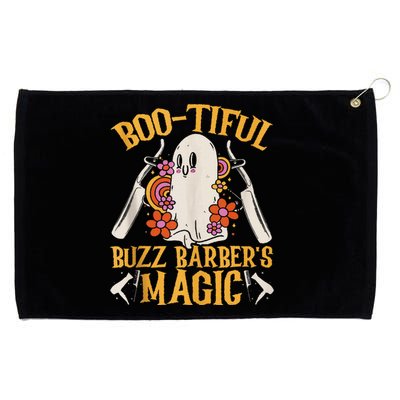 Bootiful Buzz BarberS Magic Scary Barber Funny Halloween Grommeted Golf Towel