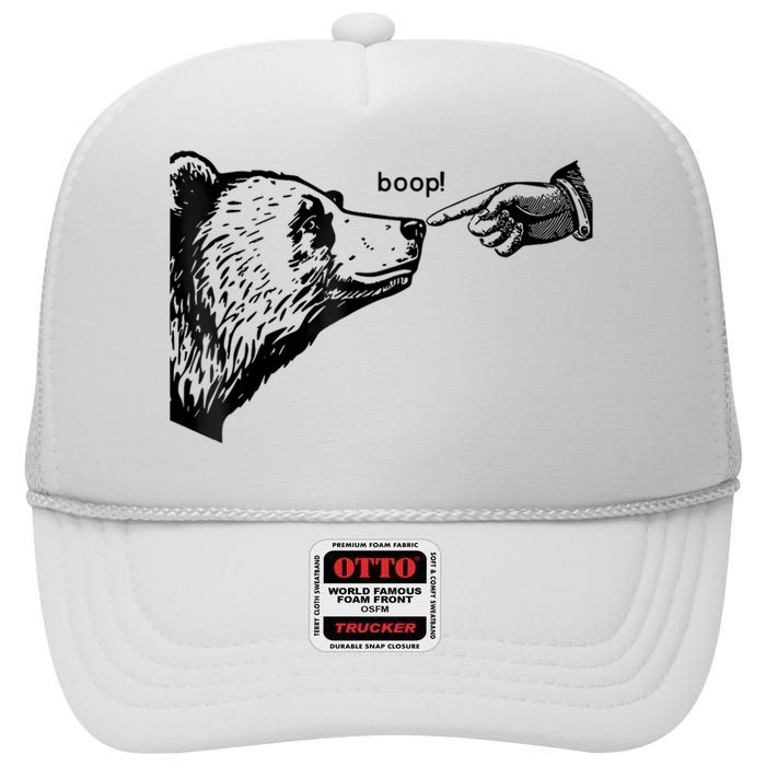 Boop Bear High Crown Mesh Back Trucker Hat