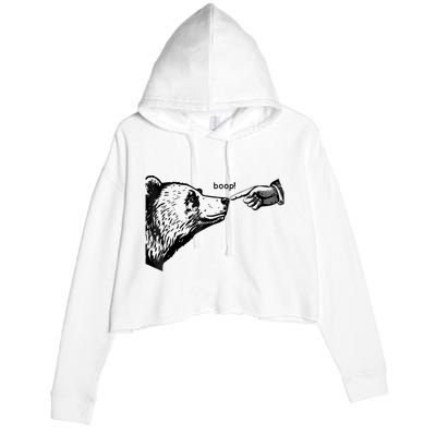 Boop Bear Crop Fleece Hoodie