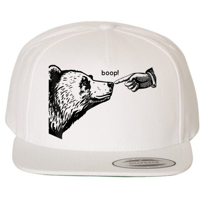 Boop Bear Wool Snapback Cap