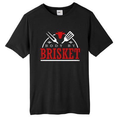 Body By Brisket Gift Funny Bbq Smoker And Grilling Gift Tall Fusion ChromaSoft Performance T-Shirt