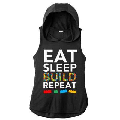 Building Blocks Bricks The Master Builder's Guide Ladies PosiCharge Tri-Blend Wicking Draft Hoodie Tank