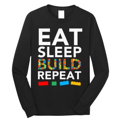 Building Blocks Bricks The Master Builder's Guide Long Sleeve Shirt