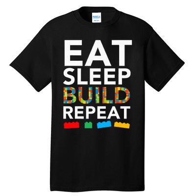 Building Blocks Bricks The Master Builder's Guide Tall T-Shirt