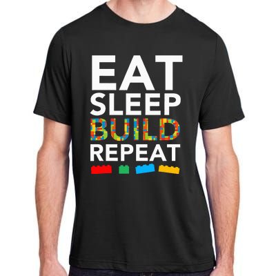 Building Blocks Bricks The Master Builder's Guide Adult ChromaSoft Performance T-Shirt