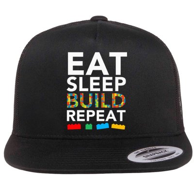 Building Blocks Bricks The Master Builder's Guide Flat Bill Trucker Hat