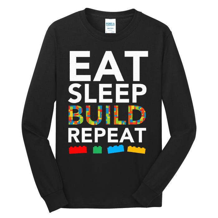 Building Blocks Bricks The Master Builder's Guide Tall Long Sleeve T-Shirt