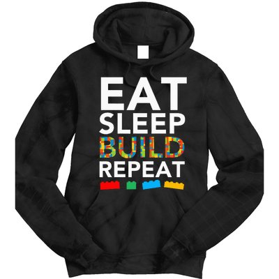 Building Blocks Bricks The Master Builder's Guide Tie Dye Hoodie