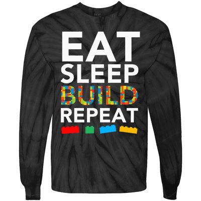 Building Blocks Bricks The Master Builder's Guide Tie-Dye Long Sleeve Shirt