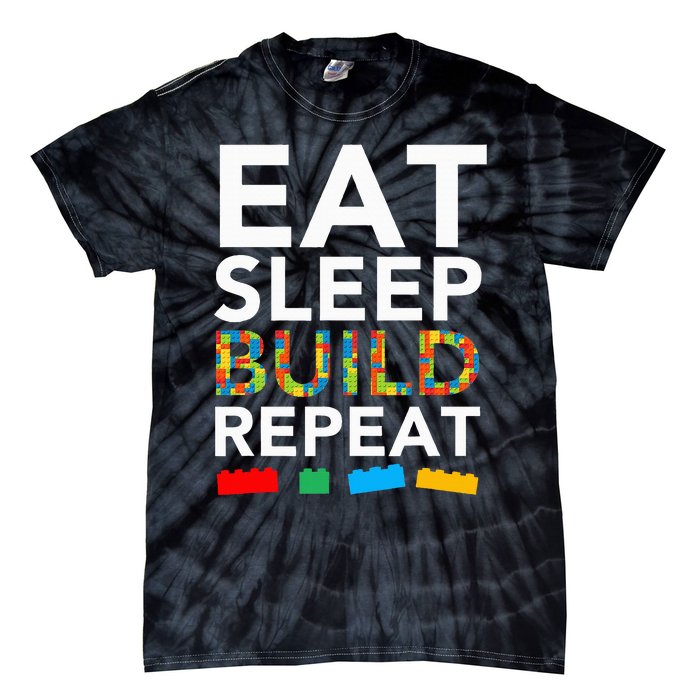 Building Blocks Bricks The Master Builder's Guide Tie-Dye T-Shirt