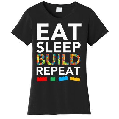 Building Blocks Bricks The Master Builder's Guide Women's T-Shirt