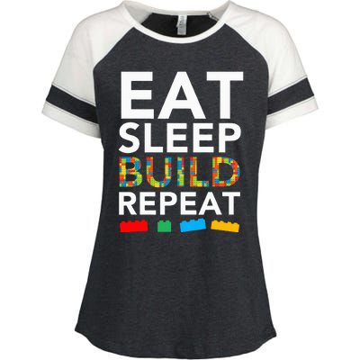 Building Blocks Bricks The Master Builder's Guide Enza Ladies Jersey Colorblock Tee