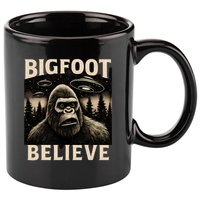 Bigfoot Believe 11oz C Handle Ceramic Mug
