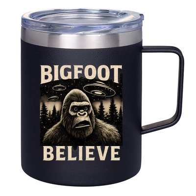 Bigfoot Believe 12oz Stainless Steel Coffee Mug