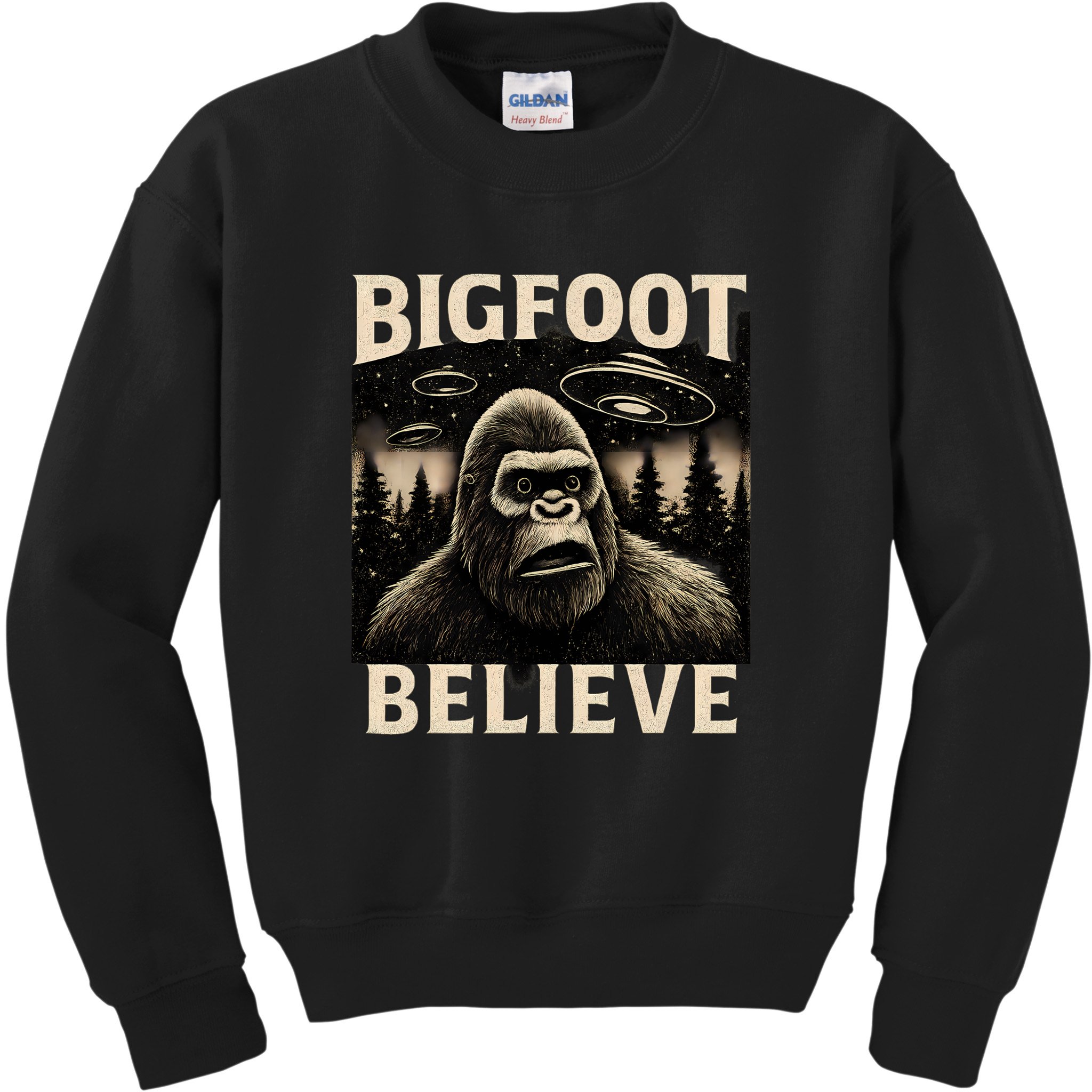 Bigfoot Believe Kids Sweatshirt