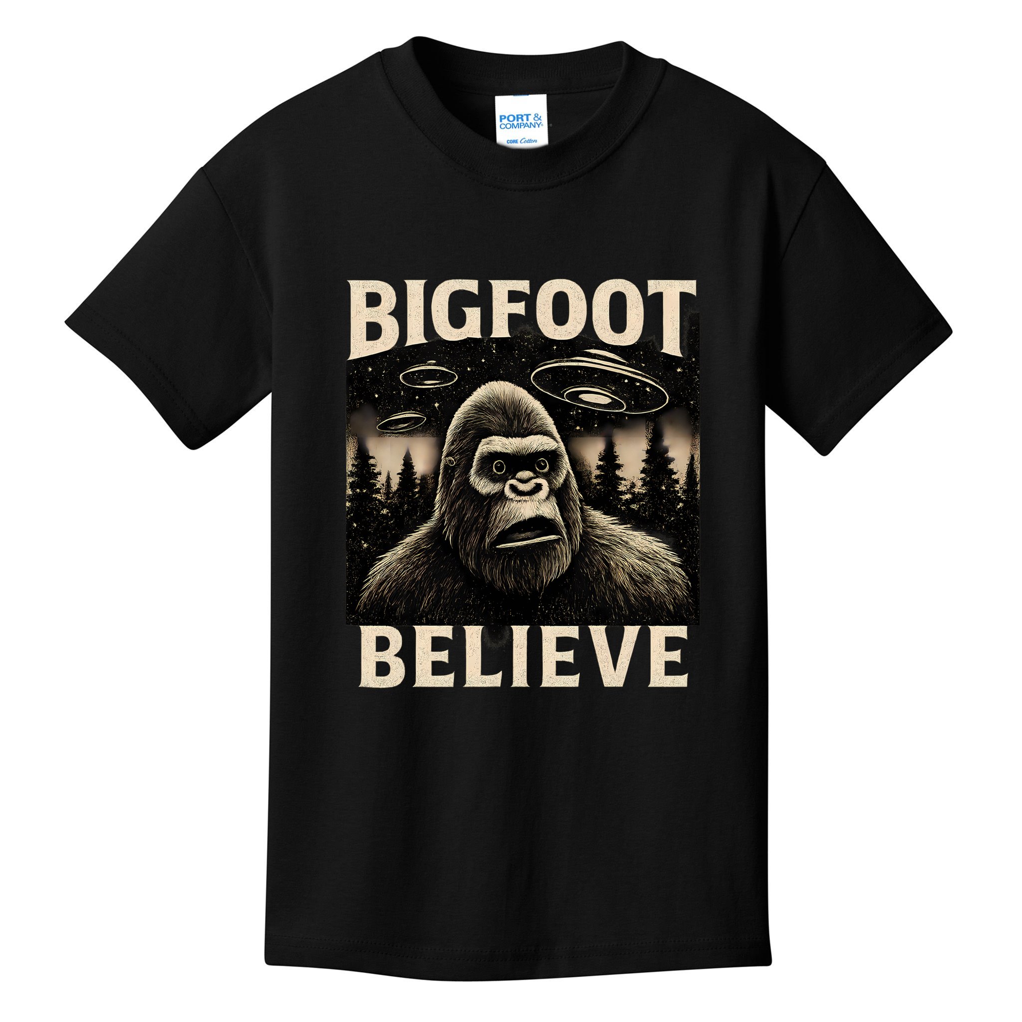 Bigfoot Believe Kids T-Shirt