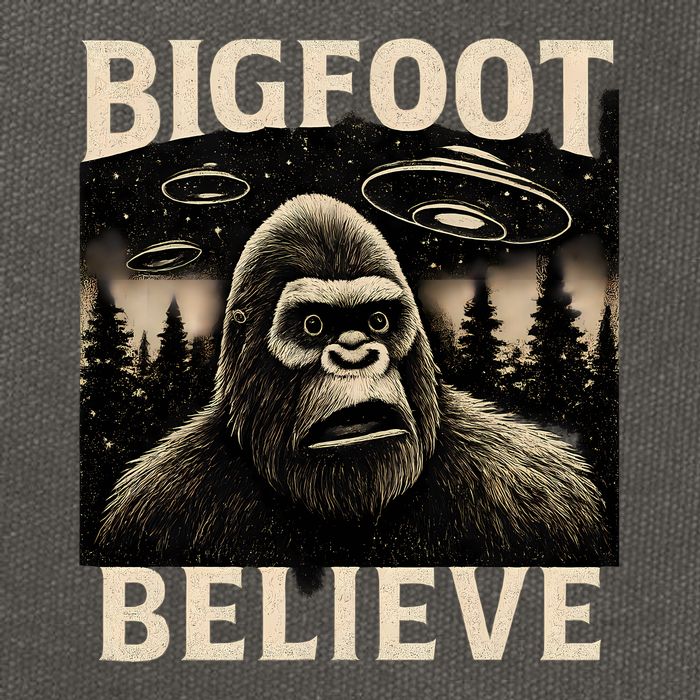 Bigfoot Believe Cotton Canvas Backpack