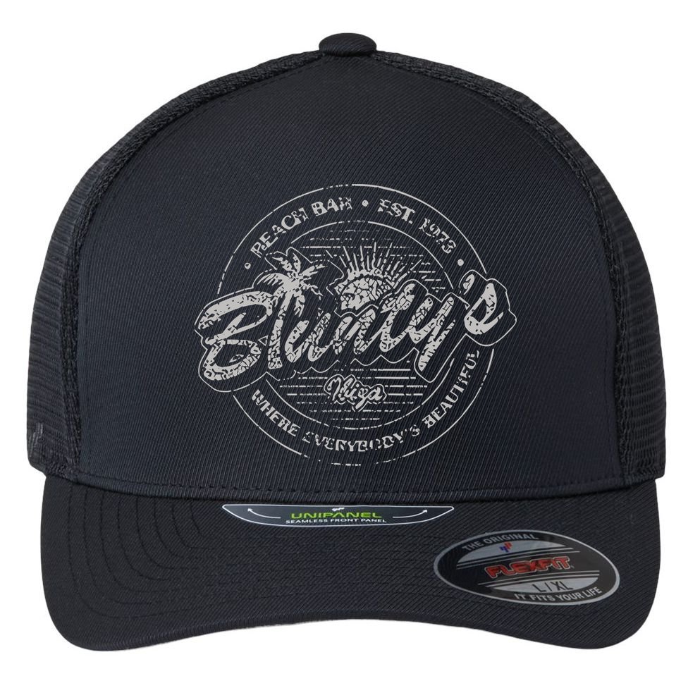 Bluntys Beach Bar Flexfit Unipanel Trucker Cap
