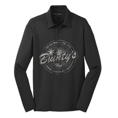 Bluntys Beach Bar Silk Touch Performance Long Sleeve Polo