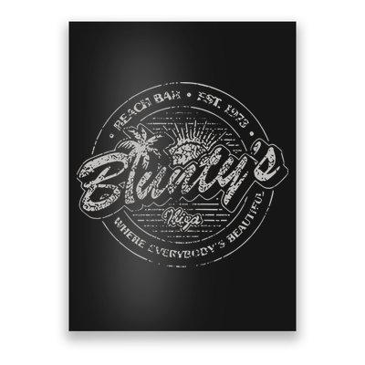 Bluntys Beach Bar Poster