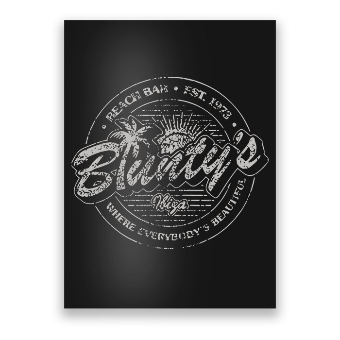 Bluntys Beach Bar Poster