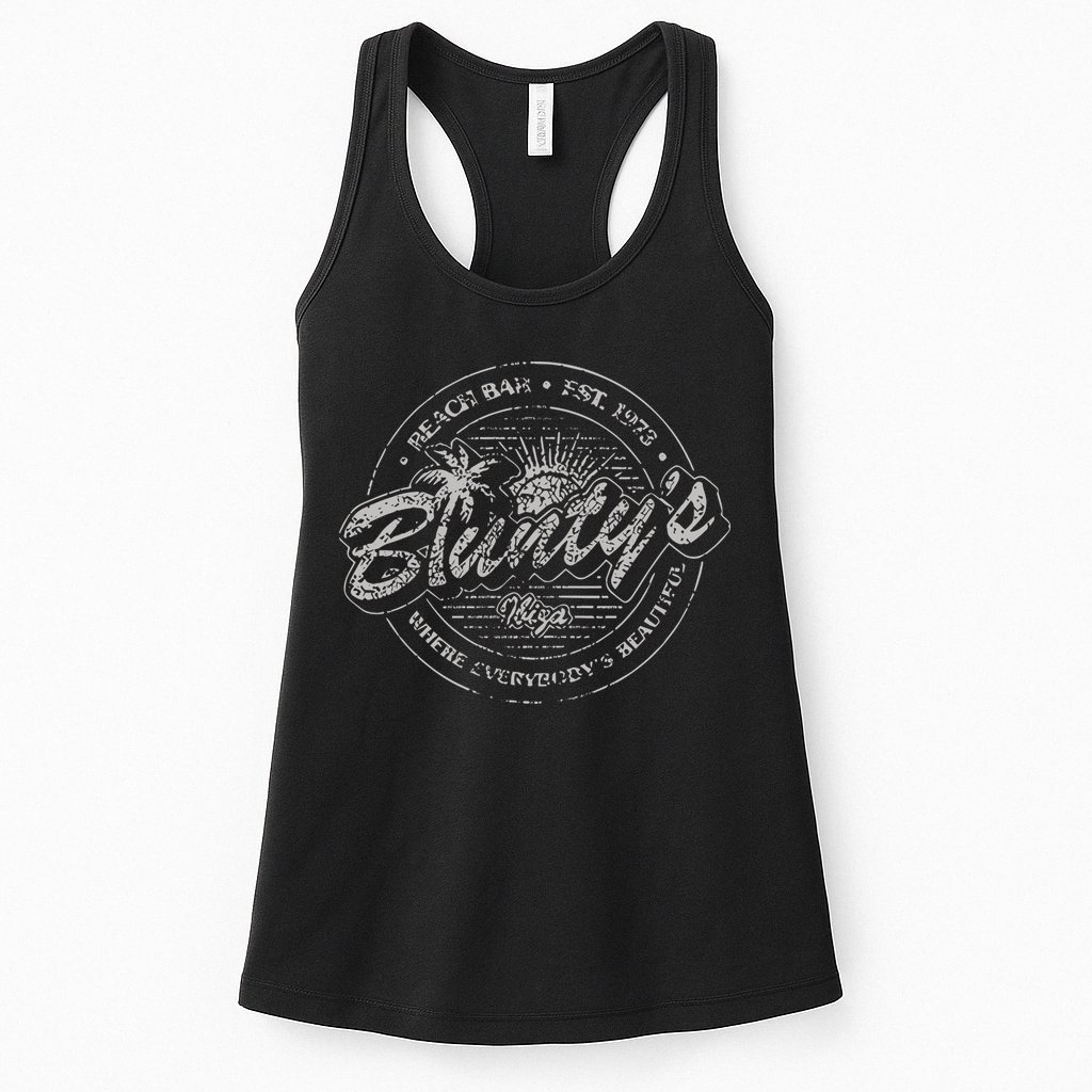 Bluntys Beach Bar Womens Tank Top