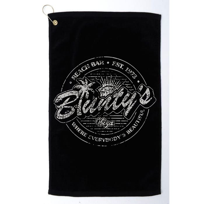 Bluntys Beach Bar Golf Towel
