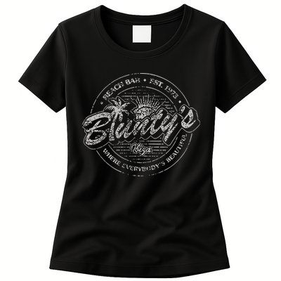 Bluntys Beach Bar Womens T-Shirt