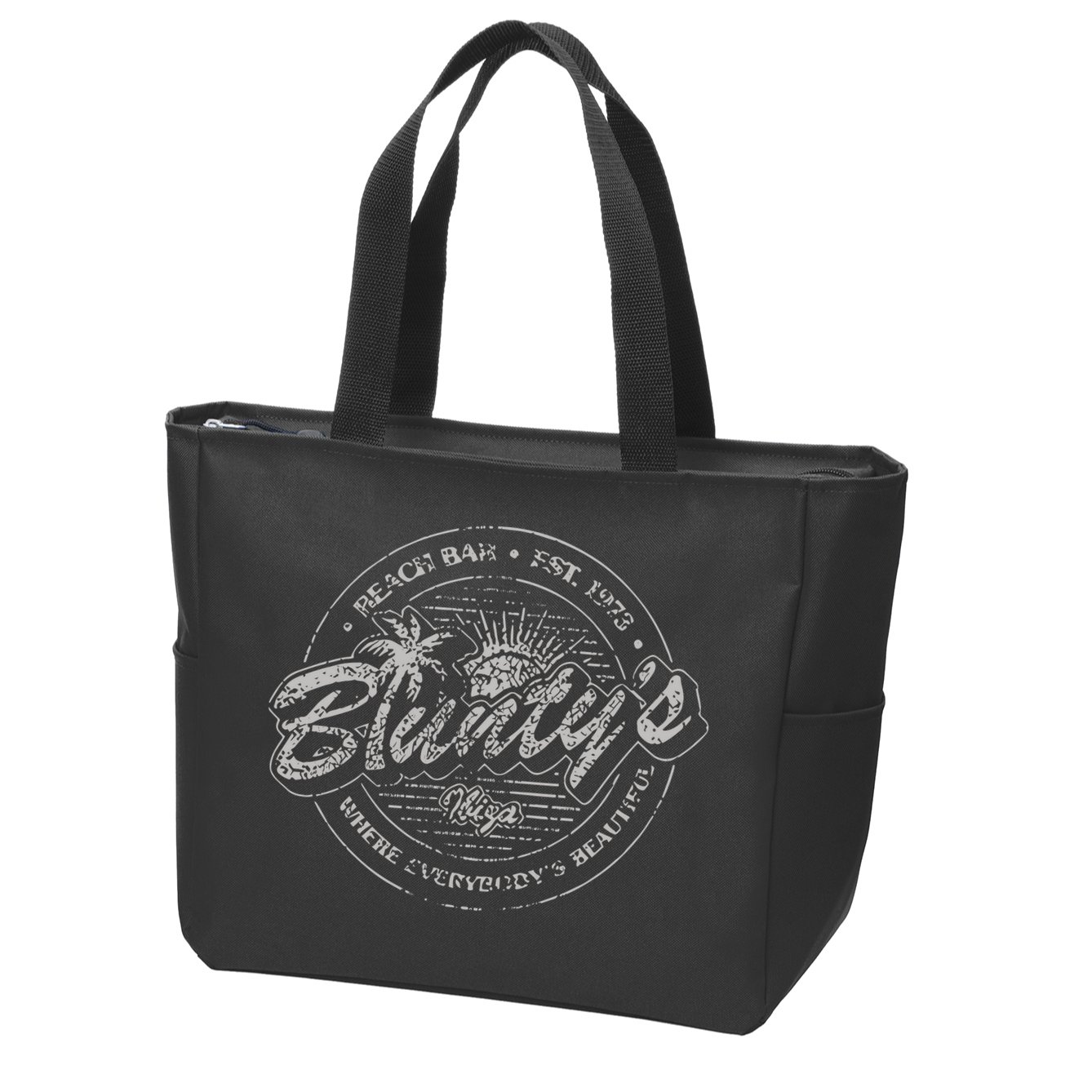 Bluntys Beach Bar Zip Tote Bag