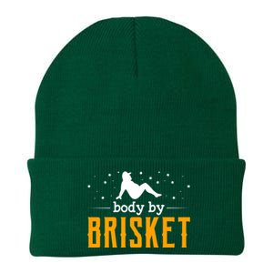 Body By Brisket Backyard Cookout Bbq Grill Gift Knit Cap Winter Beanie