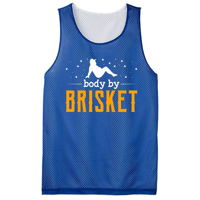 Body By Brisket Backyard Cookout Bbq Grill Gift Mesh Reversible Basketball Jersey Tank