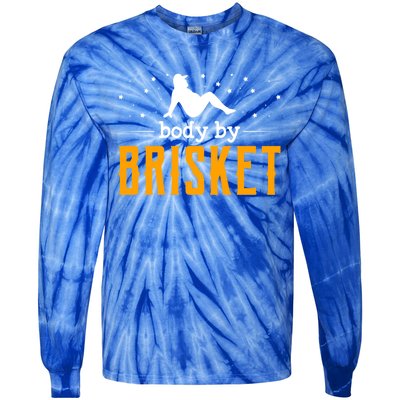 Body By Brisket Backyard Cookout Bbq Grill Gift Tie-Dye Long Sleeve Shirt