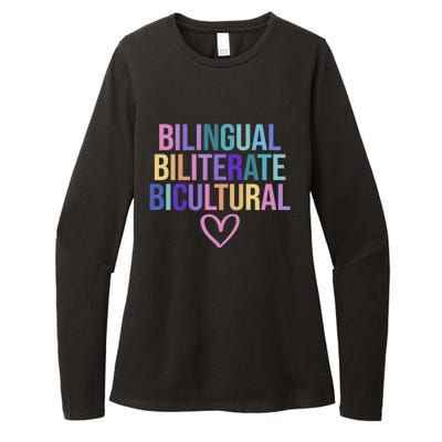 Bilingual Biliterate Bicultural Dual Language Immersion Womens CVC Long Sleeve Shirt