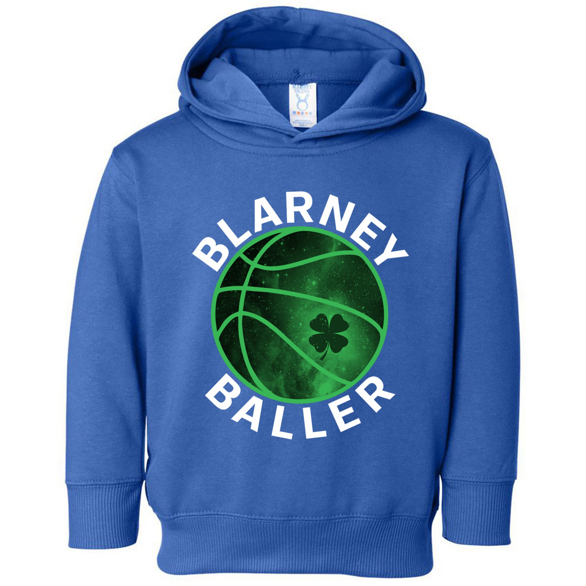 Blarney Baller Basketball Clover St PatrickS Day Gift Toddler Hoodie