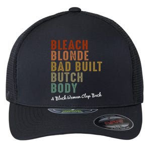 Bleach Blonde Bad Built Butch Body Black Woman Melanin Flexfit Unipanel Trucker Cap