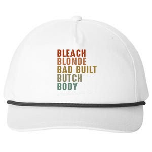 Bleach Blonde Bad Built Butch Body Black Woman Melanin Snapback Five-Panel Rope Hat