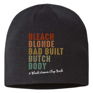 Bleach Blonde Bad Built Butch Body Black Woman Melanin Sustainable Beanie