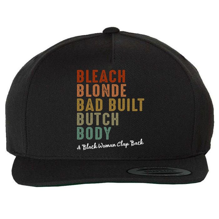 Bleach Blonde Bad Built Butch Body Black Woman Melanin Wool Snapback Cap