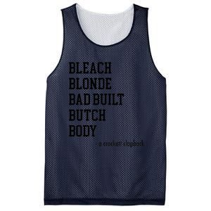 Bleach Blonde Bad Built Butch Body Mesh Reversible Basketball Jersey Tank