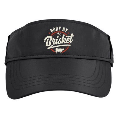 Body By Brisket Backyard Cookout Bbq Grill Gift Adult Drive Performance Visor