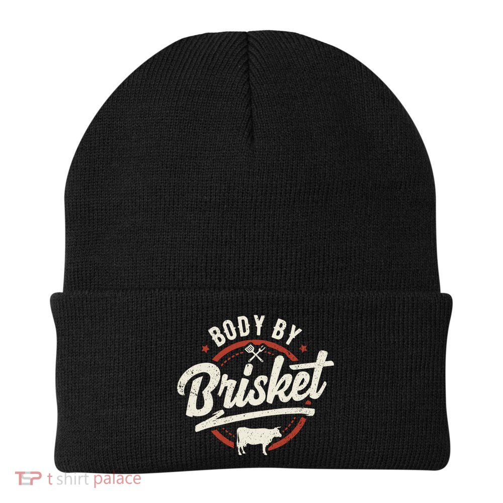 Body By Brisket Backyard Cookout Bbq Grill Gift Beanie